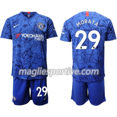 Completo Calcio Chelsea Morata 29 Bambino Divisa Prima 2019/2020